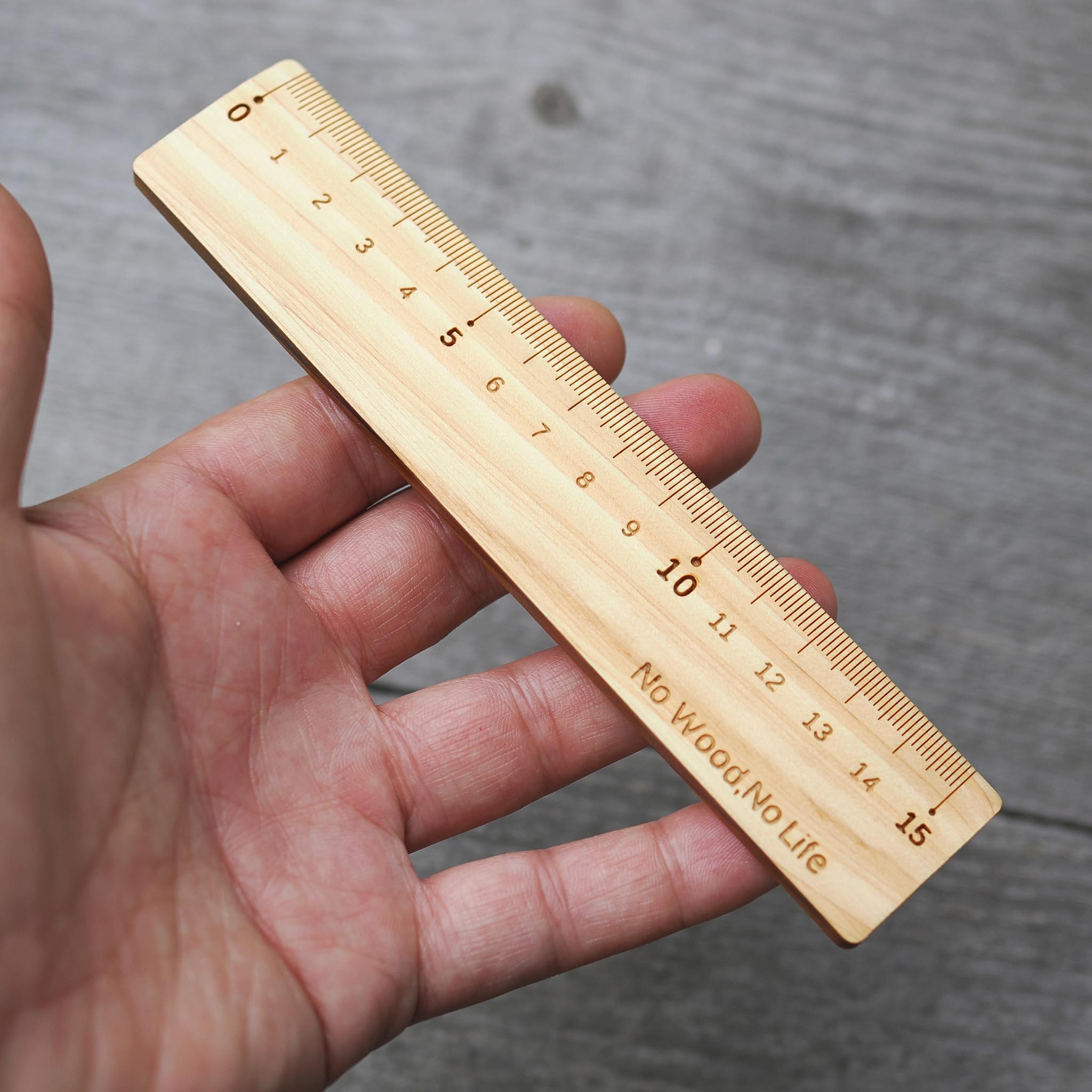 木製定規15cm新デザイン ひのき | 4枚目
